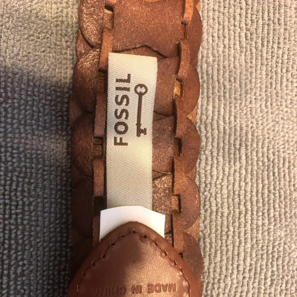 Fossil Multi Color Leather Belt L - Picture 3 of 6